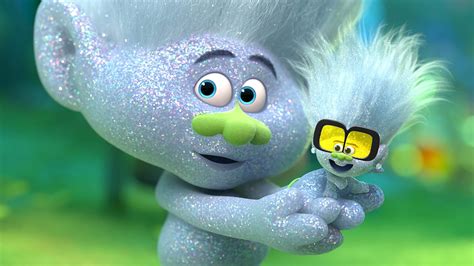 Guy Diamond is a supporting character in Trolls and has appeared throughout the series ever since. Guy Diamond is silver troll and his body is covered in sparkly white glitter. He has long silver hair that sticks up with a metallic shine to it. He has blue eyebrows, blue eyes and a green nose. He wears a green Hug-Time Bracelet that blooms into a green flower when it's hug time. Unlike most ... 